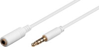 Goobay 62360 3.5mm Jack 4pin (apa - anya) kábel 1m - Fehér