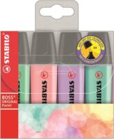 Stabilo Boss 2-5mm Szövegkiemelő készlet - 4 Pasztell szín