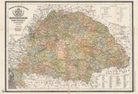 Stiefel "Antik Magyarország 1876 / Magyarország járásai" 45x66cm könyökalátét