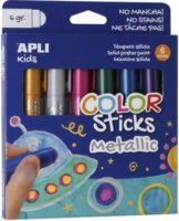 Apli Kids 6 darabos toll alakú tempera stift készlet - Metál színek