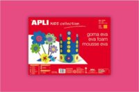 Apli Eva Sheets Moosgumi 400x600mm kreatív gumilap - Rózsaszín (5 db / csomag)