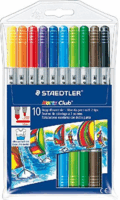 Staedtler Noris Club 1 - 3 mm Kétvégű Filctoll készlet -10 szín