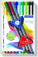 Staedtler Triplus Box 0.3 mm Tűfilc készlet -10 + 3 szín