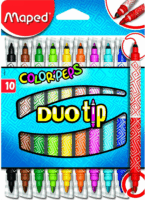 Maped DuoTip 2 mm 3.9 mm Kétvégű Filctoll készlet -10 szín