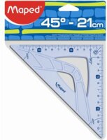 Maped Graphic Műanyag 45°-os háromszög vonalzó - 21 cm