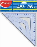 Maped Graphic Műanyag 45°-os háromszög vonalzó - 26 cm