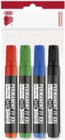 ICO Permanent 11 XXL 1-3mm Alkoholos marker készlet 4 szín