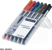Staedtler Lumocolor 318 F 0,6mm Alkoholos marker készlet - 6 különböző szín