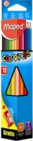 Maped Color'Peps háromszögletű Színes ceruza készlet hegyezővel 12db-os