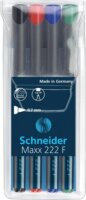 Schneider Maxx 222 F 0,7mm Alkoholos marker készlet 4 db - Vegyes
