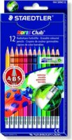 Staedtler Noris Club Hatszögletű Színes ceruza készlet radírral 12 db