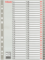 Esselte A4 Műanyag regiszter - Szürke