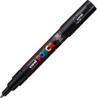 Uni Posca PC-1M 0.7mm Extra-Fine Marker - Fekete