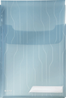 Leitz CombiFile Jumbo A4 lefűzhető 200 mikron mintás felületű genotherm füllel - Kék (3 db / csomag)