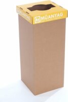 Recobin Slim 60L Újrahasznosított Szelektív hulladékgyűjtő - Sárga (Műanyag)