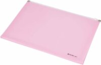 Panta Plast A4 Irattartó tasak cipzáras - Pasztell rózsaszín