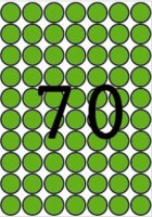 Apli 19mm Nyomtatható kör etikett 560db/csomag - Zöld
