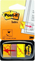Post-it 25x43mm aláírás ikonos jelölőcímke (50 lap) - Sárga