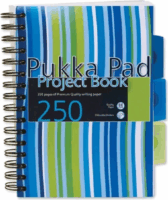 Pukka Pad Stripe project book 250 lapos A5 vonalas spirálfüzet