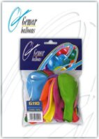 Gemar Balloons Léggömb 19cm - Vegyes színek (10db)