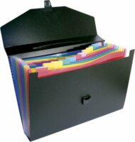 Viquel Rainbow Class A4 12 rekeszes harmonika táska - Fekete
