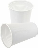 Noname 200ml Műanyag Pohár szett 100 darabos - Fehér