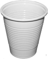 Műanyag pohár 1.6 dl - Fehér (100 db)