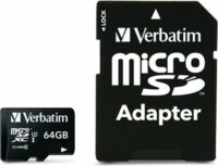 Verbatim Pro 64GB micro SDXC UHS-I CL10 memóriakártya + Adapter