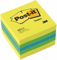 3M POSTIT 51x51 mm öntapadó jegyzettömb - Vegyes (400 lap)