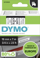 Dymo D1 19mm Festékszalag - Fehér alapon fekete