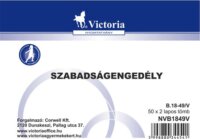 Victoria B.18-49 A6 szabadságengedély