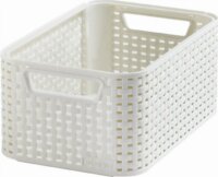 Curver "Style S" Rattan Műanyag Tárolókosár 7L - Törtfehér