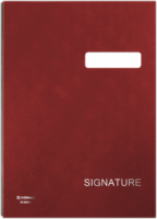 Donau A4 aláírókönyv elválasztó lapokkal - Vörös