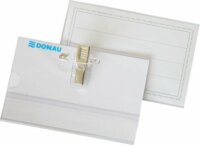 Donau 88x54mm Névkitűző csiptetővel és biztostűvel - Fehér (50 db)