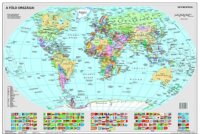 Stiefel "Föld országai/Gyermek-világtérkép" Kétoldalas 45x66 cm Könyökalátét