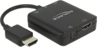 DeLOCK HDMI apa - 3.5mm Jack + Toslink anya Extractor- Fekete