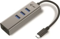 I-tec C31METALG3HUB USB 3.0 HUB (3 port + RJ45) Ezüst