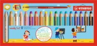Stabilo Woody 3 in 1 Kerek színes ceruza készlet (18 db)