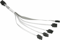 Supermicro CBL-SAST-0664 Mini SAS - 4x SATA (anya - anya) kábel 0.2m - Szürke