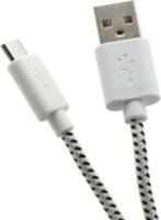 Sbox USB M - micro USB M Adatkábel 1m - Fehér