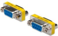 Assmann D-Sub(9) F - D-Sub(9) F Adapter Sárga