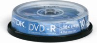 TDK DVD+R Írható DVD lemez 10db/henger