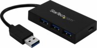 Startech HB30A3A1CSFS USB 3.0 HUB (4 port) Fekete + Power Adapter