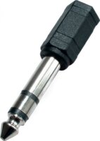 Somogyi AC 9X 6.35 mm Jack apa - 3.5 mm Jack anya adapter - Fekete