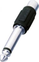 Somogyi AC 4X 6.35 mm Jack apa - RCA anya adapter - Fekete