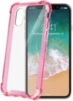 Celly CELLY-ARMOR900PK Apple iPhone X színes keretű szilikon hátlap - Pink