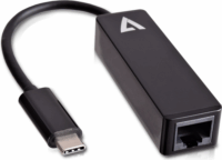 V7 V7UCRJ45-BLK-1E USB-C apa - RJ45 anya adapter - Fekete