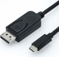 Roline 11.04.5845-10 USB-C 3.1 - DisplayPort (apa - apa) kábel 1m - Fekete