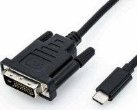 Roline 11.04.5831-10 USB-C 3.1 - DVI (apa - apa) kábel 2m - Fekete