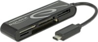 Delock 91739 USB 2.0 Type-C Kártyaolvasó - Fekete